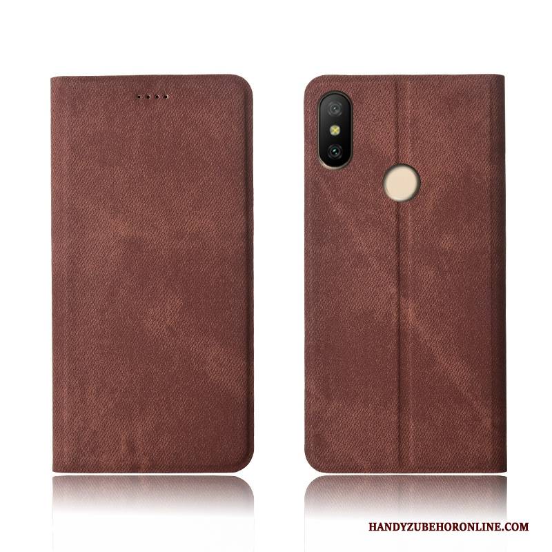 Hülle Redmi Note 6 Pro Silikon Handyhüllen Denim, Case Redmi Note 6 Pro Taschen Neu Rot