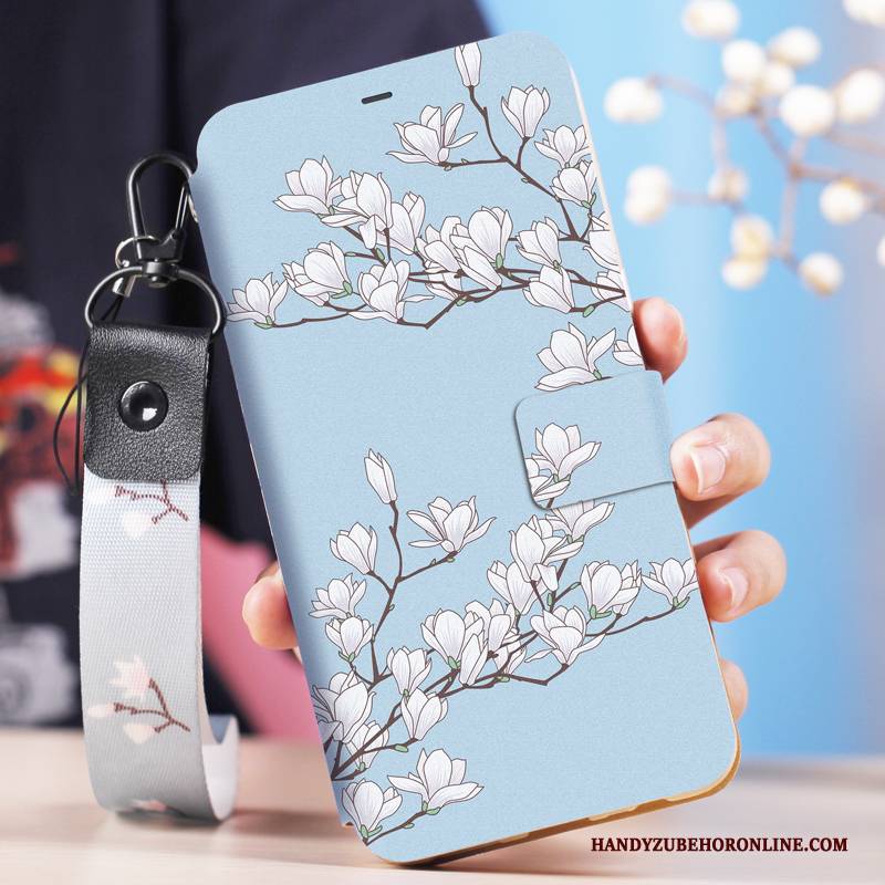 Hülle Redmi Note 6 Pro Taschen Schwarz Trend, Case Redmi Note 6 Pro Lederhülle Persönlichkeit Mini