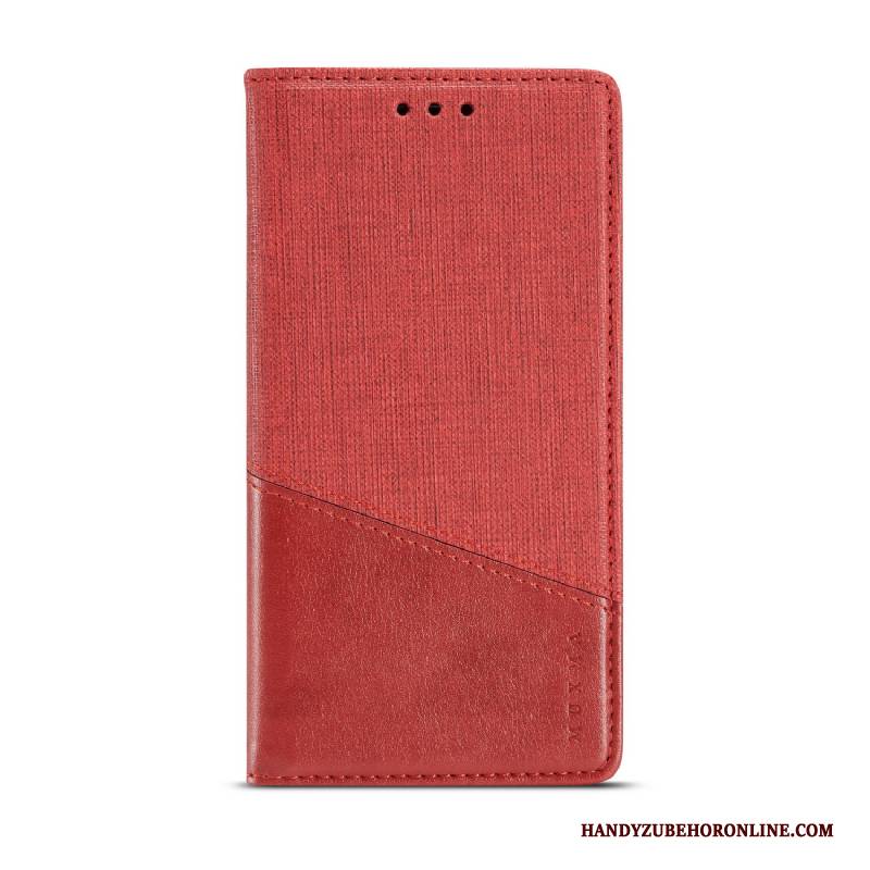 Hülle Redmi Note 6 Pro Weiche Handyhüllen Rot, Case Redmi Note 6 Pro Schutz Karte Mini