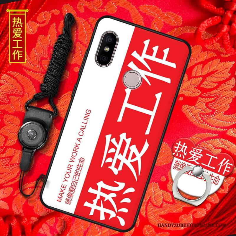 Hülle Redmi Note 6 Pro Weiche Neu Rot, Case Redmi Note 6 Pro Schutz Handyhüllen