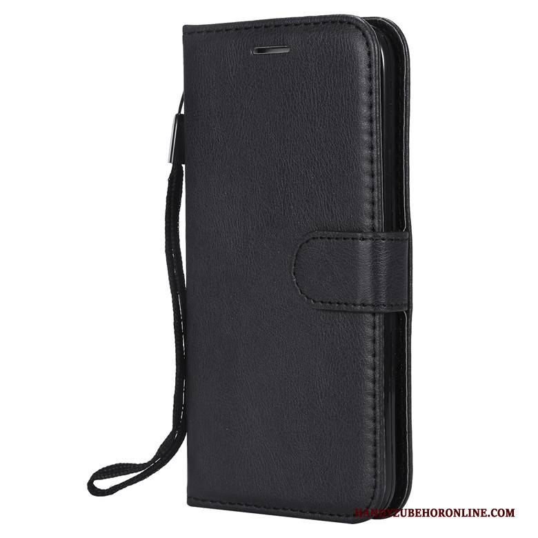 Hülle Redmi Note 7 Lederhülle Mini Anti-sturz, Case Redmi Note 7 Folio Handyhüllen Rot