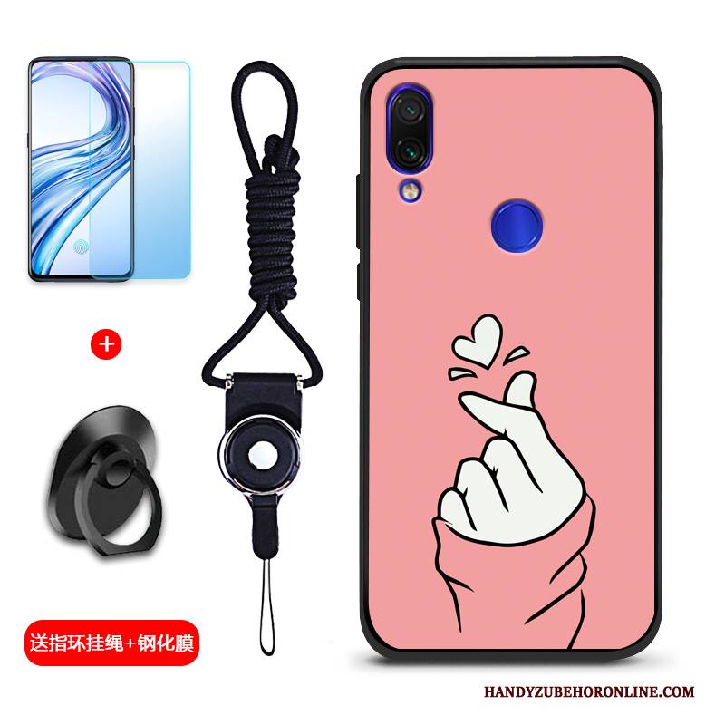 Hülle Redmi Note 7 Silikon Trend Persönlichkeit, Case Redmi Note 7 Schutz Handyhüllen Rot