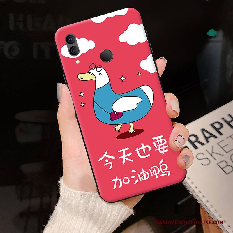 Hülle Redmi Note 7 Weiche Anti-sturz Rot, Case Redmi Note 7 Silikon Nette Handyhüllen