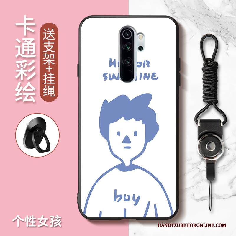 Hülle Redmi Note 8 Pro Karikatur Rot Handyhüllen, Case Redmi Note 8 Pro Nette Anti-sturz