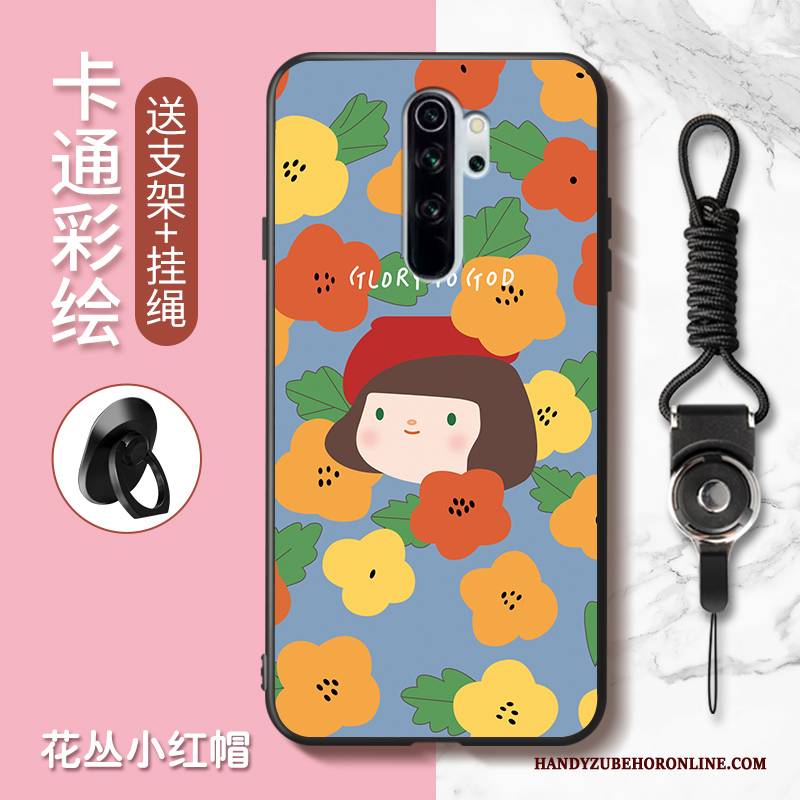 Hülle Redmi Note 8 Pro Karikatur Rot Handyhüllen, Case Redmi Note 8 Pro Nette Anti-sturz