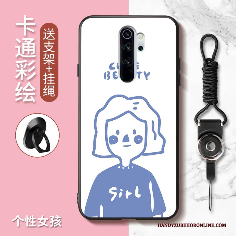 Hülle Redmi Note 8 Pro Karikatur Rot Handyhüllen, Case Redmi Note 8 Pro Nette Anti-sturz