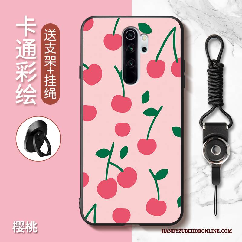 Hülle Redmi Note 8 Pro Karikatur Rot Handyhüllen, Case Redmi Note 8 Pro Nette Anti-sturz