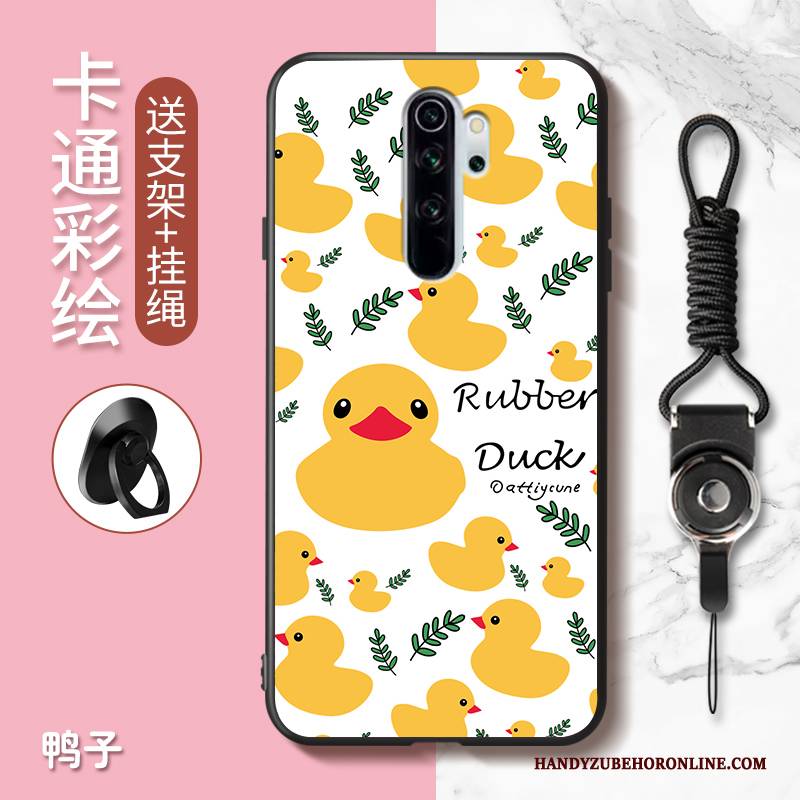 Hülle Redmi Note 8 Pro Karikatur Rot Handyhüllen, Case Redmi Note 8 Pro Nette Anti-sturz