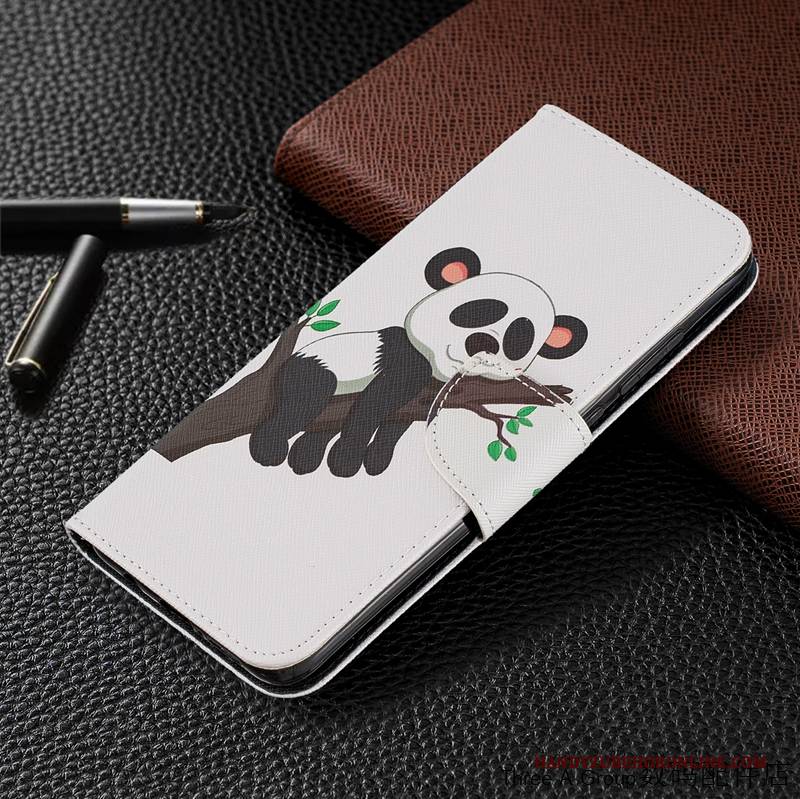 Hülle Redmi Note 8 Pro Lederhülle Handyhüllen Persönlichkeit, Case Redmi Note 8 Pro Karikatur Mini Rot