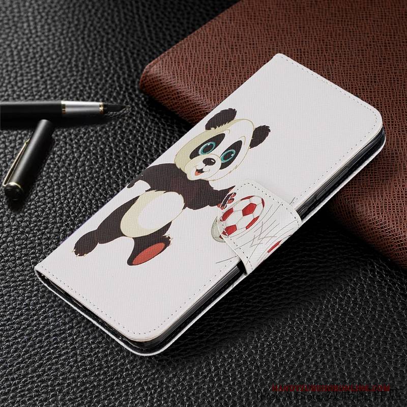 Hülle Redmi Note 8 Pro Lederhülle Handyhüllen Persönlichkeit, Case Redmi Note 8 Pro Karikatur Mini Rot