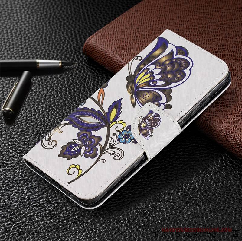 Hülle Redmi Note 8 Pro Lederhülle Handyhüllen Persönlichkeit, Case Redmi Note 8 Pro Karikatur Mini Rot