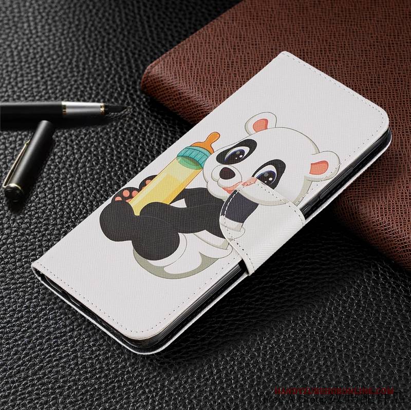 Hülle Redmi Note 8 Pro Lederhülle Handyhüllen Persönlichkeit, Case Redmi Note 8 Pro Karikatur Mini Rot