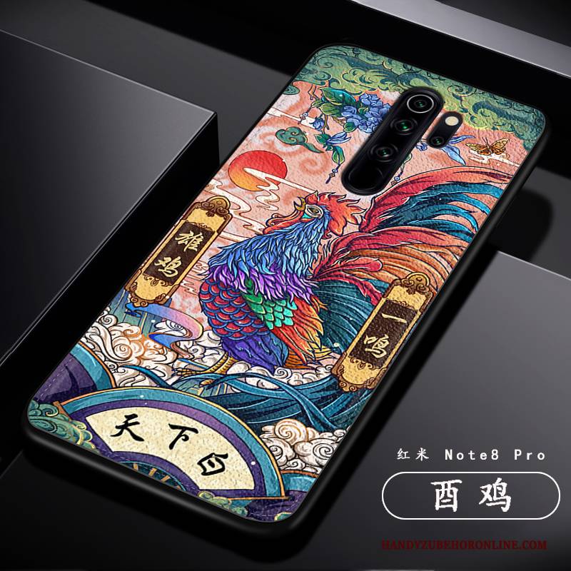 Hülle Redmi Note 8 Pro Mode Drachen Trend, Case Redmi Note 8 Pro Kreativ Persönlichkeit Muster