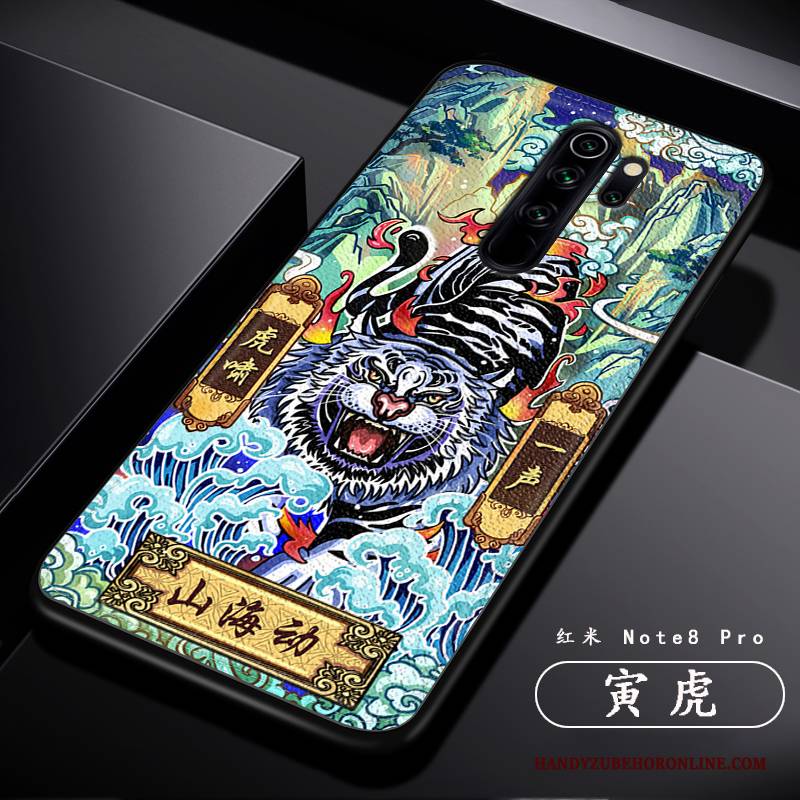 Hülle Redmi Note 8 Pro Mode Drachen Trend, Case Redmi Note 8 Pro Kreativ Persönlichkeit Muster