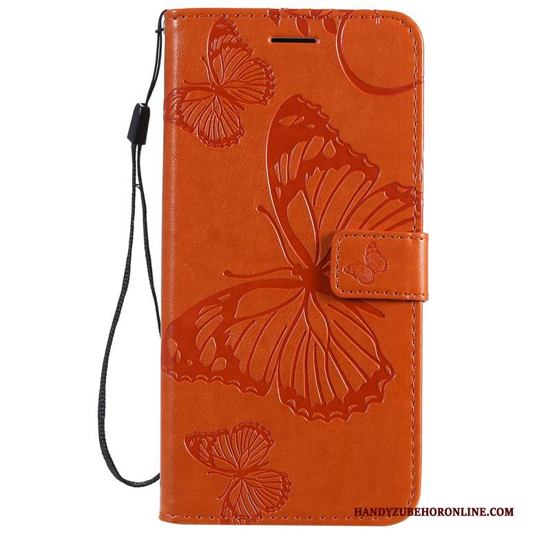 Hülle Redmi Note 8t Schutz Handyhüllen Rot, Case Redmi Note 8t Weiche Schmetterlingsblumen Anti-sturz