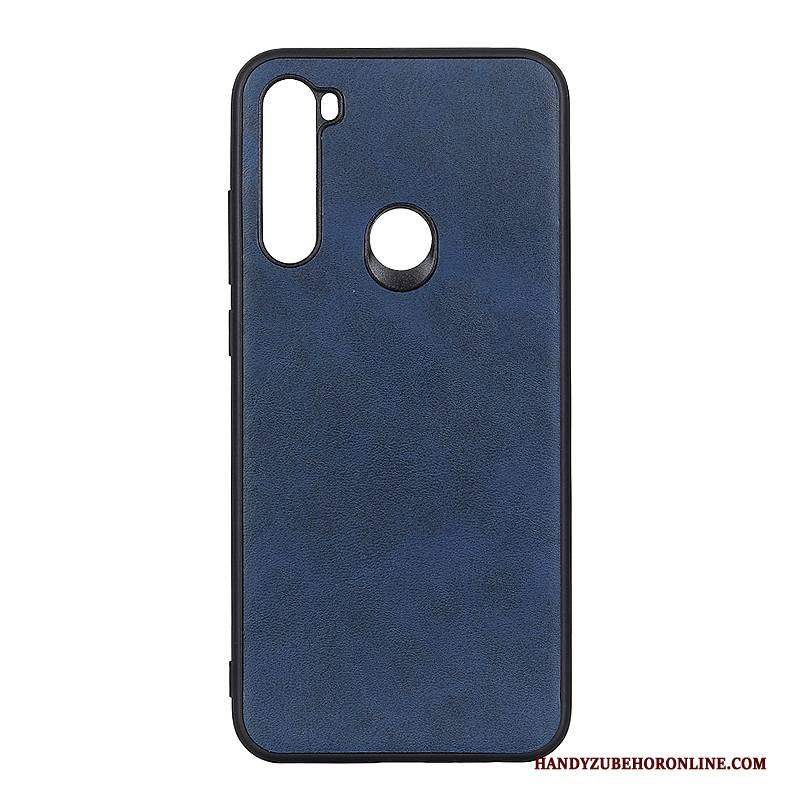 Hülle Redmi Note 8t Taschen Schwer Handyhüllen, Case Redmi Note 8t Leder Rot Weinrot