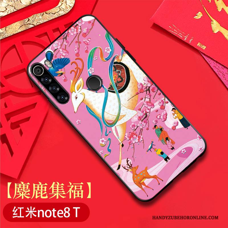 Hülle Redmi Note 8t Weiche Muster Anti-sturz, Case Redmi Note 8t Taschen Chinesische Art Neu