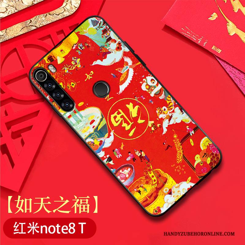 Hülle Redmi Note 8t Weiche Muster Anti-sturz, Case Redmi Note 8t Taschen Chinesische Art Neu