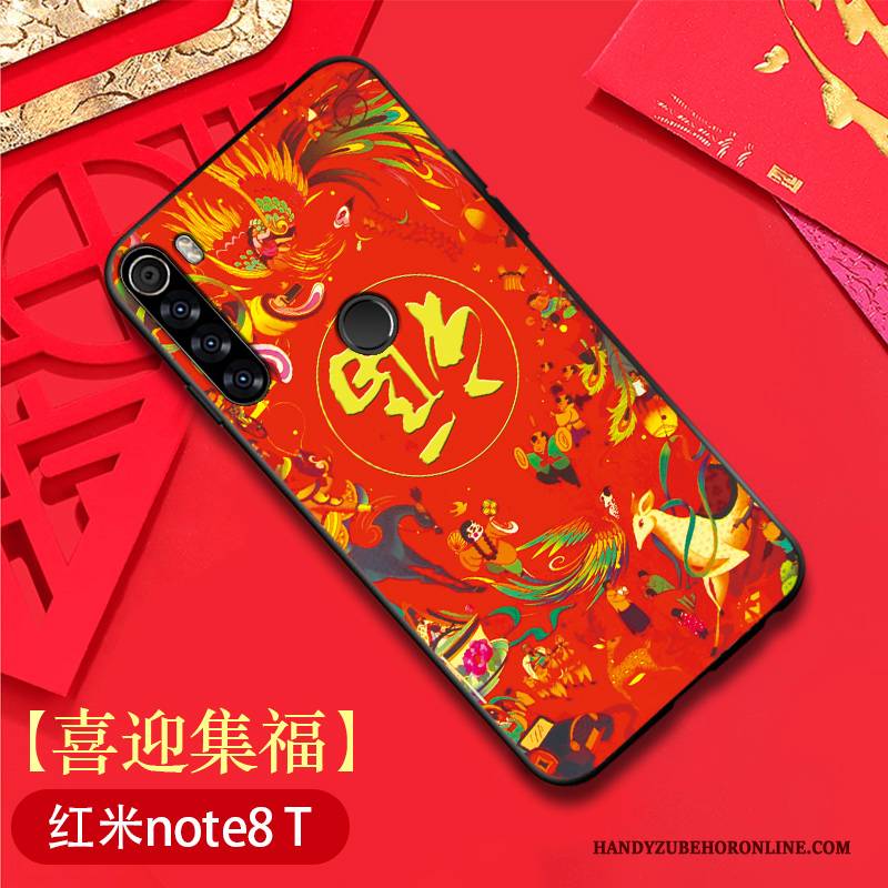 Hülle Redmi Note 8t Weiche Muster Anti-sturz, Case Redmi Note 8t Taschen Chinesische Art Neu