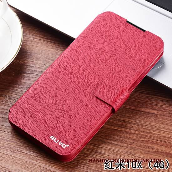 Hülle Redmi Note 9 Folio Rot Neu, Case Redmi Note 9 Silikon Blau Mini