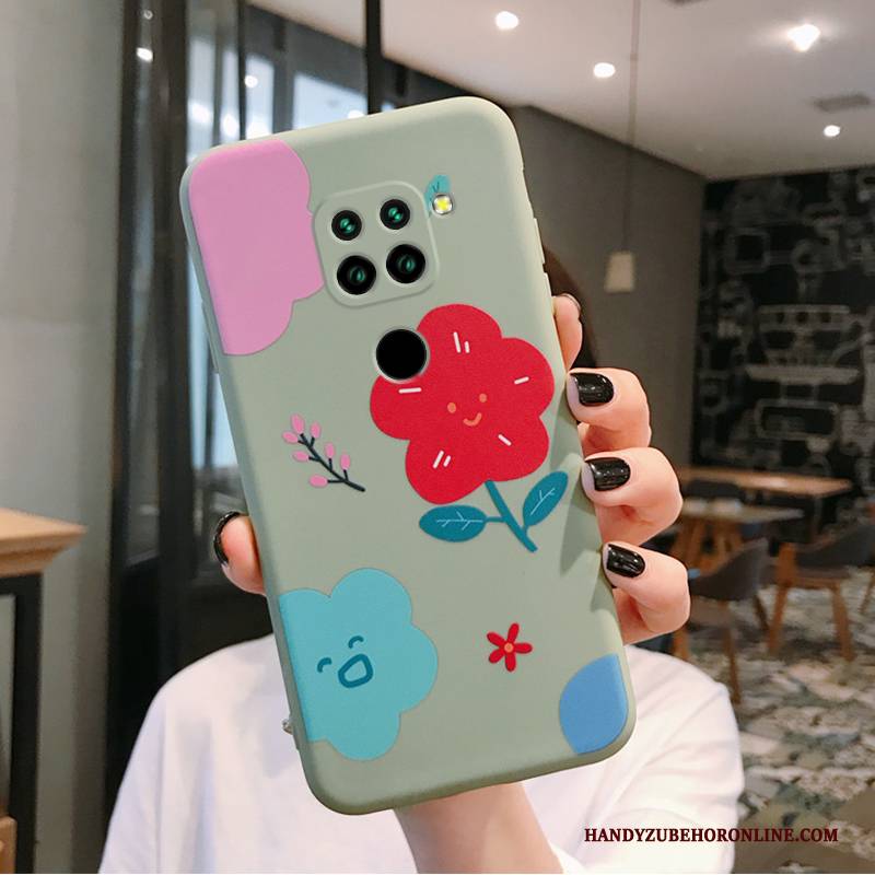 Hülle Redmi Note 9 Gemalt Blumen Kunst, Case Redmi Note 9 Kreativ Rosa Anti-sturz