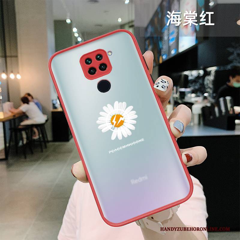 Hülle Redmi Note 9 Taschen Schlank Transparent, Case Redmi Note 9 Karikatur Rot Grün