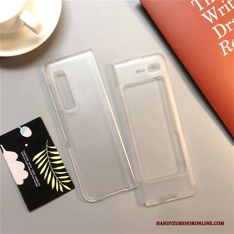 Hülle Samsung Fold Karikatur Transparent Handyhüllen, Case Samsung Fold Taschen Nubuck Falten