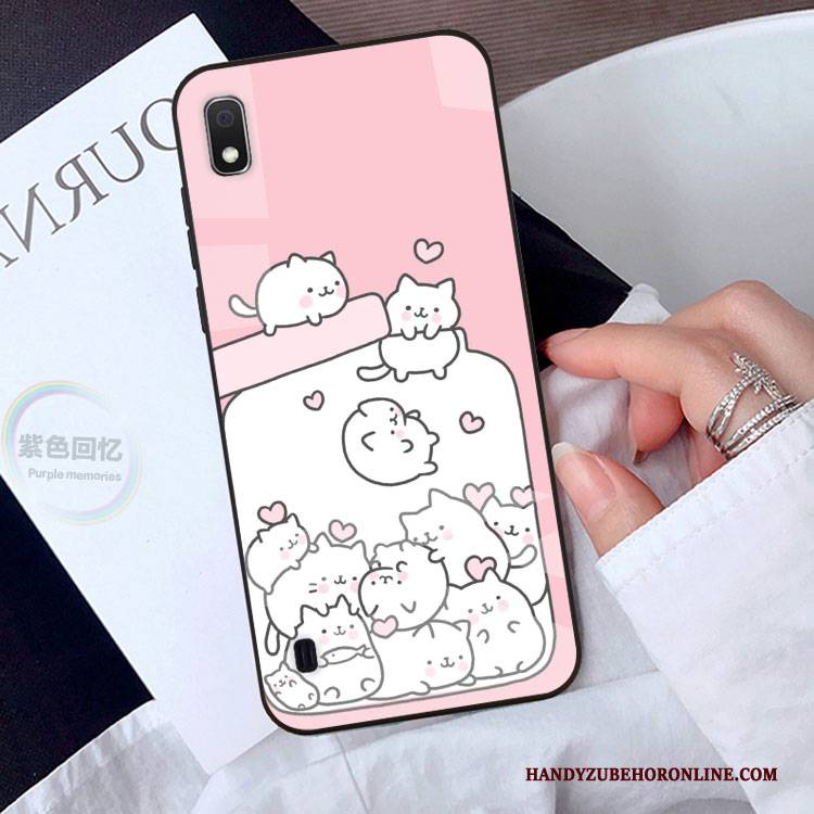 Hülle Samsung Galaxy A10 Karikatur Grün Handyhüllen, Case Samsung Galaxy A10 Schutz Anti-sturz Nette