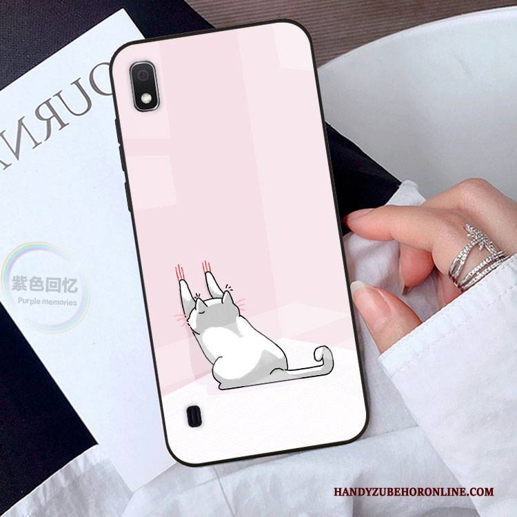 Hülle Samsung Galaxy A10 Karikatur Grün Handyhüllen, Case Samsung Galaxy A10 Schutz Anti-sturz Nette