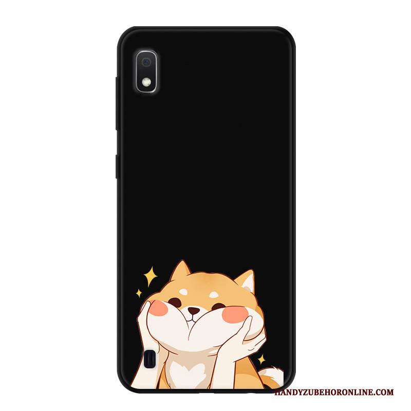 Hülle Samsung Galaxy A10 Karikatur Handyhüllen Schwarz, Case Samsung Galaxy A10 Kreativ Persönlichkeit Anti-sturz