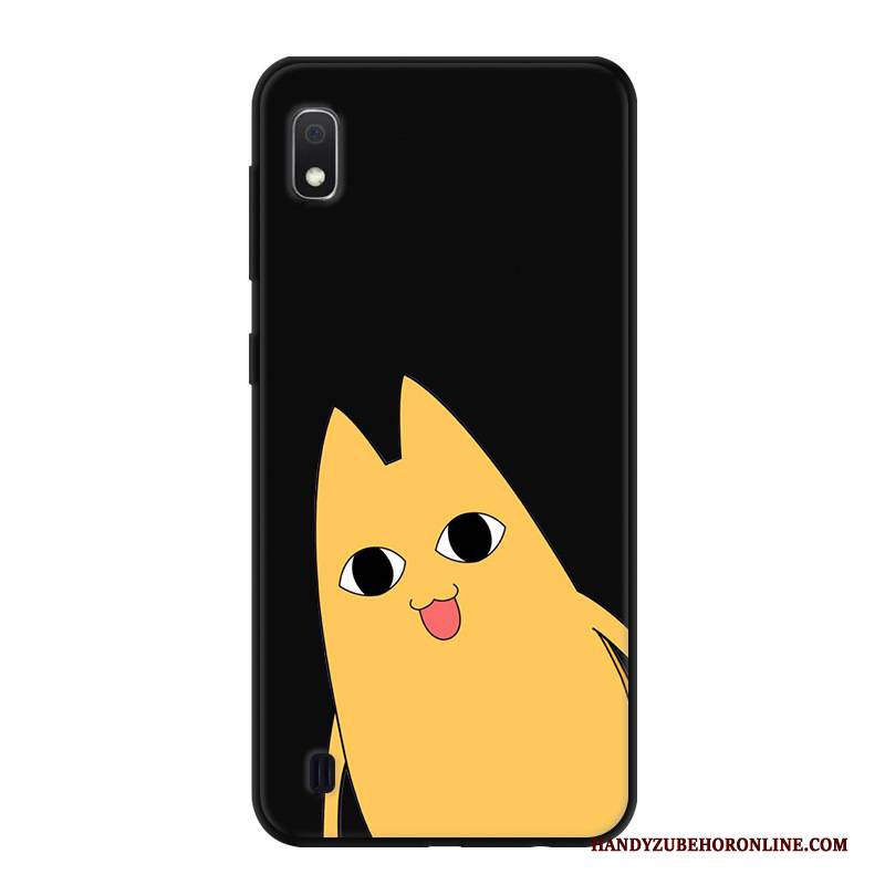 Hülle Samsung Galaxy A10 Karikatur Handyhüllen Schwarz, Case Samsung Galaxy A10 Kreativ Persönlichkeit Anti-sturz