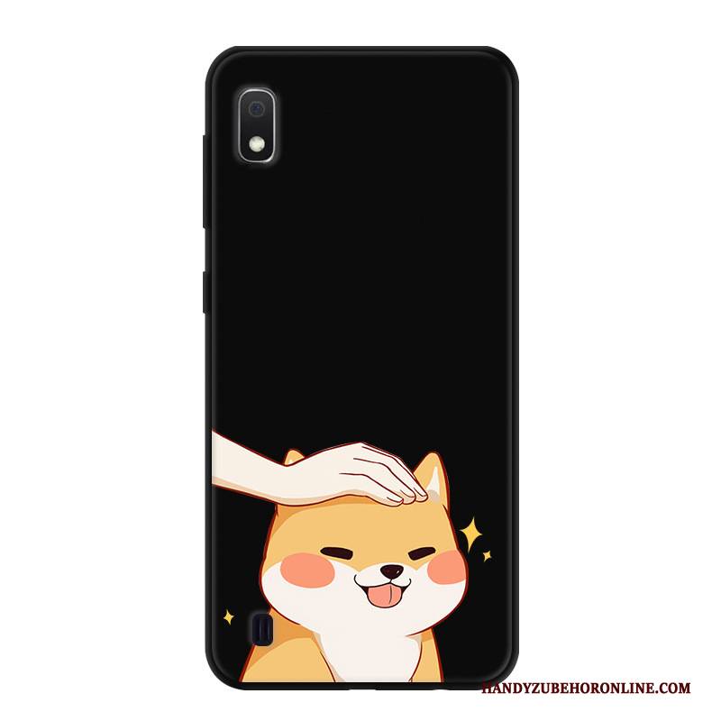 Hülle Samsung Galaxy A10 Karikatur Handyhüllen Schwarz, Case Samsung Galaxy A10 Kreativ Persönlichkeit Anti-sturz