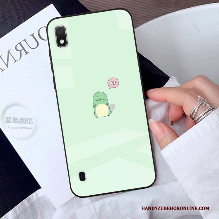 Hülle Samsung Galaxy A10 Karikatur Persönlichkeit Grün, Case Samsung Galaxy A10 Handyhüllen Anti-sturz