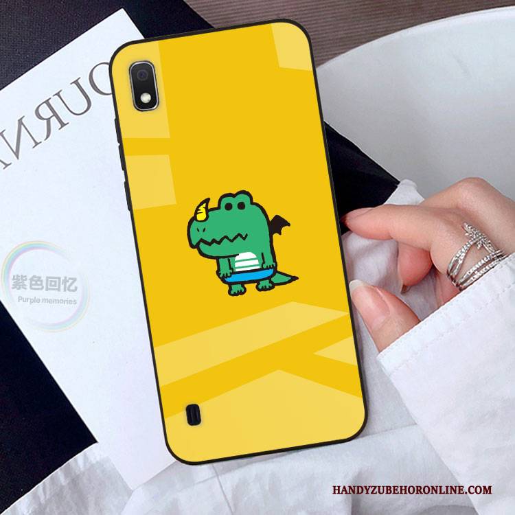 Hülle Samsung Galaxy A10 Karikatur Persönlichkeit Grün, Case Samsung Galaxy A10 Handyhüllen Anti-sturz