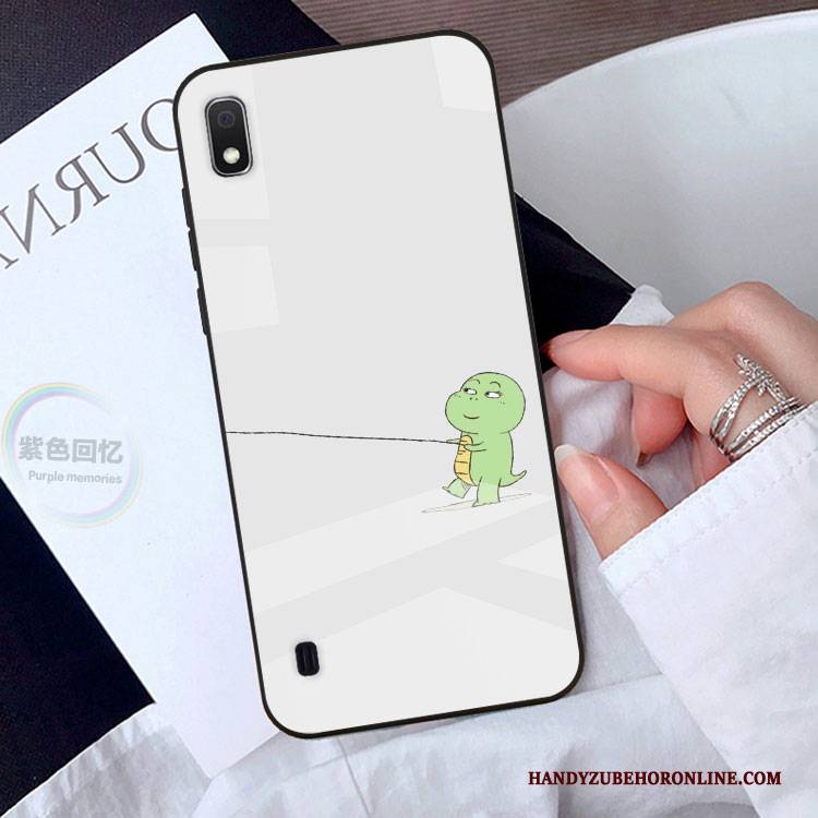 Hülle Samsung Galaxy A10 Karikatur Persönlichkeit Grün, Case Samsung Galaxy A10 Handyhüllen Anti-sturz