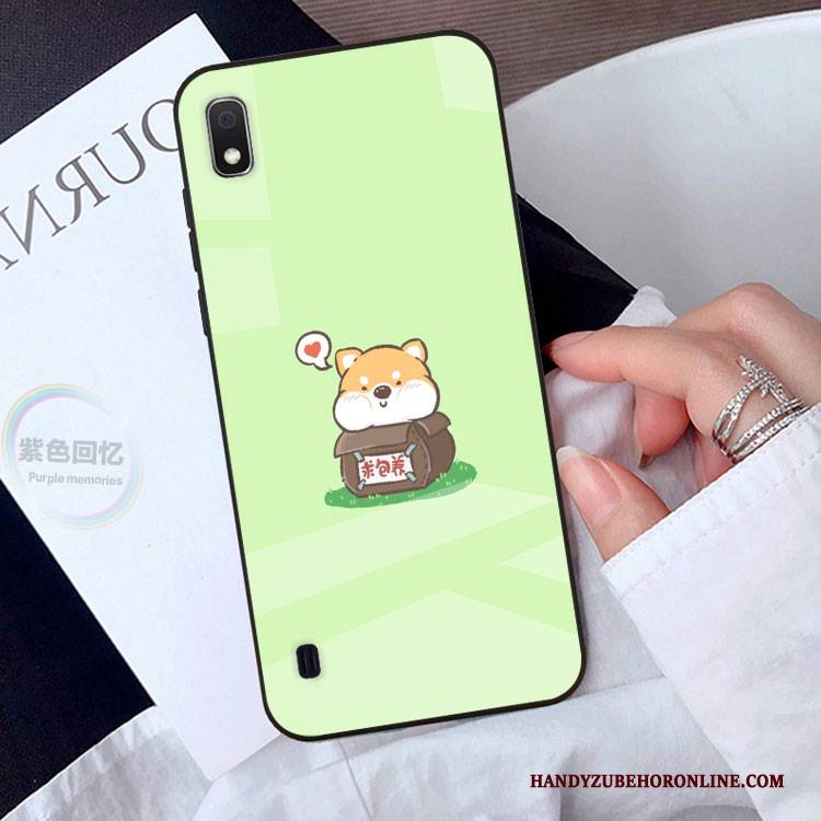 Hülle Samsung Galaxy A10 Karikatur Persönlichkeit Grün, Case Samsung Galaxy A10 Handyhüllen Anti-sturz