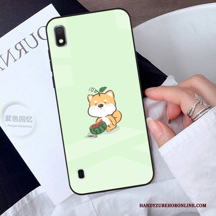 Hülle Samsung Galaxy A10 Karikatur Persönlichkeit Grün, Case Samsung Galaxy A10 Handyhüllen Anti-sturz