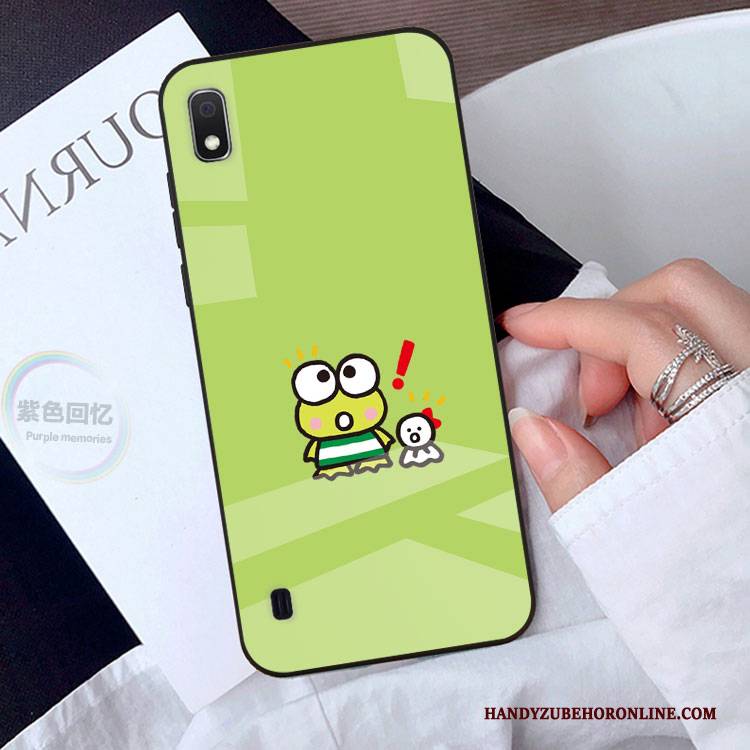 Hülle Samsung Galaxy A10 Karikatur Persönlichkeit Grün, Case Samsung Galaxy A10 Handyhüllen Anti-sturz