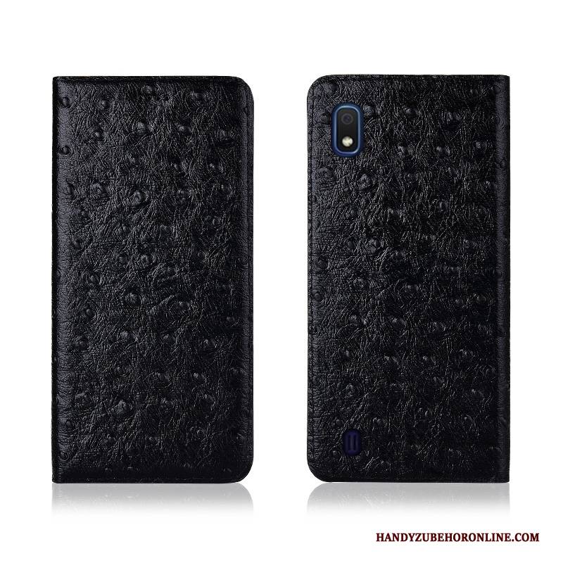 Hülle Samsung Galaxy A10 Schutz Muster Nubuck, Case Samsung Galaxy A10 Leder Handyhüllen Anti-sturz