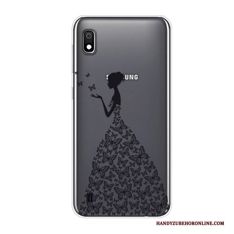 Hülle Samsung Galaxy A10 Taschen Handyhüllen Anti-sturz, Case Samsung Galaxy A10 Silikon Rot Trend