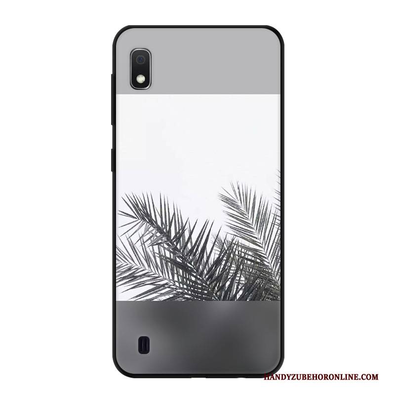 Hülle Samsung Galaxy A10 Taschen Weiß Einfach, Case Samsung Galaxy A10 Kreativ Handyhüllen Frisch