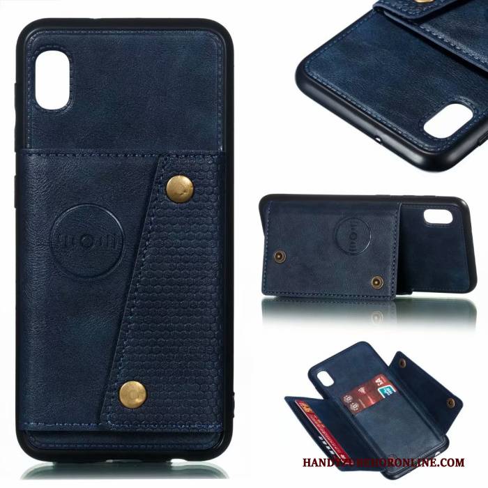 Hülle Samsung Galaxy A10 Weiche Handyhüllen Lichtfarbe, Case Samsung Galaxy A10 Lederhülle