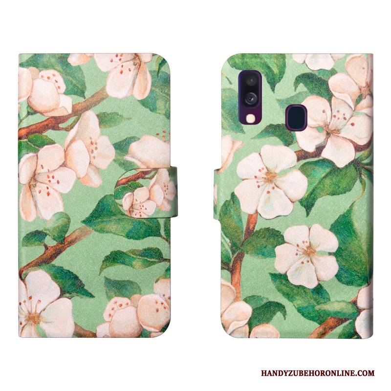 Hülle Samsung Galaxy A20e Blumen Gelb Handyhüllen, Case Samsung Galaxy A20e Taschen Einfach