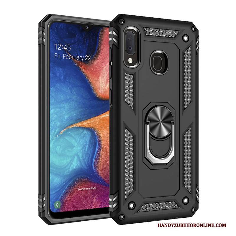 Hülle Samsung Galaxy A20e Silikon Weiß Ring, Case Samsung Galaxy A20e Taschen Schnalle High-end