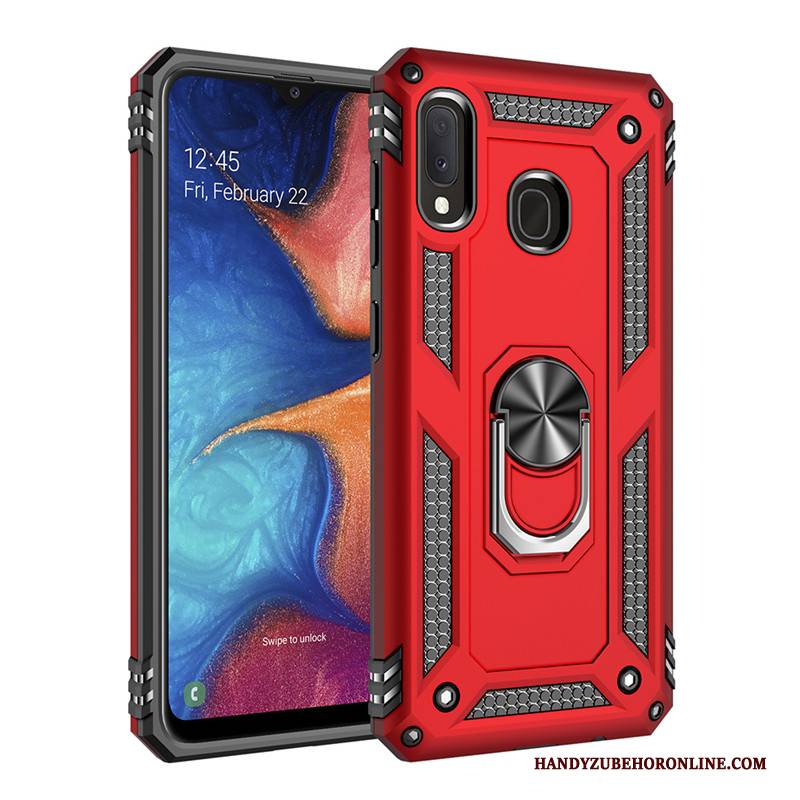 Hülle Samsung Galaxy A20e Silikon Weiß Ring, Case Samsung Galaxy A20e Taschen Schnalle High-end