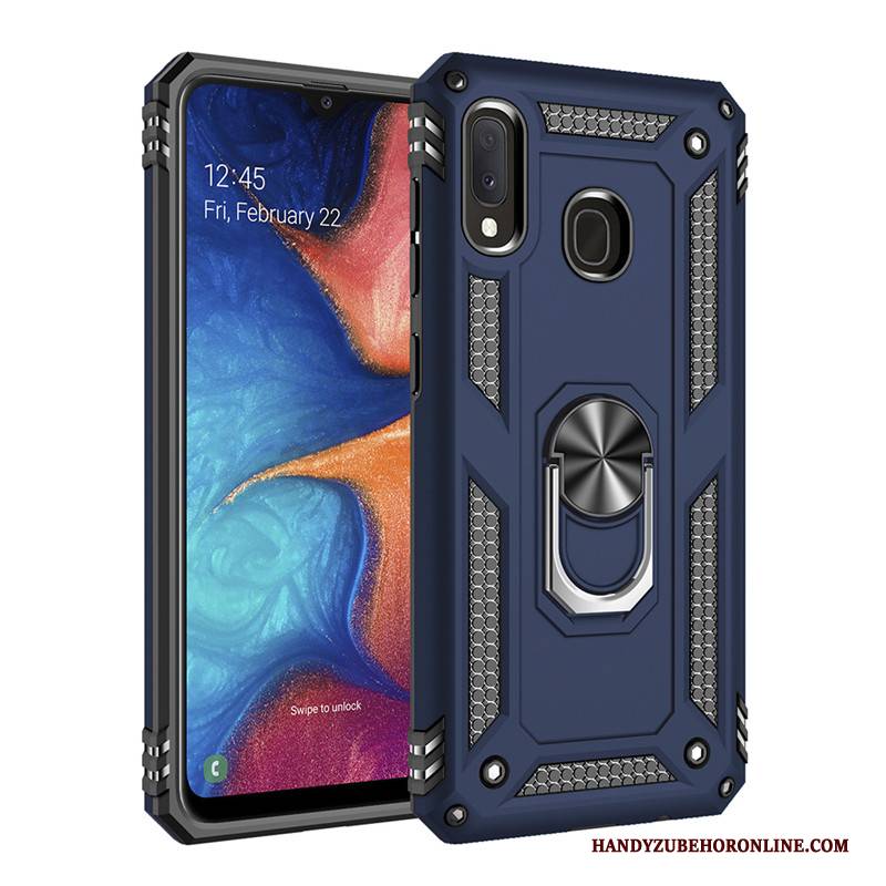 Hülle Samsung Galaxy A20e Silikon Weiß Ring, Case Samsung Galaxy A20e Taschen Schnalle High-end