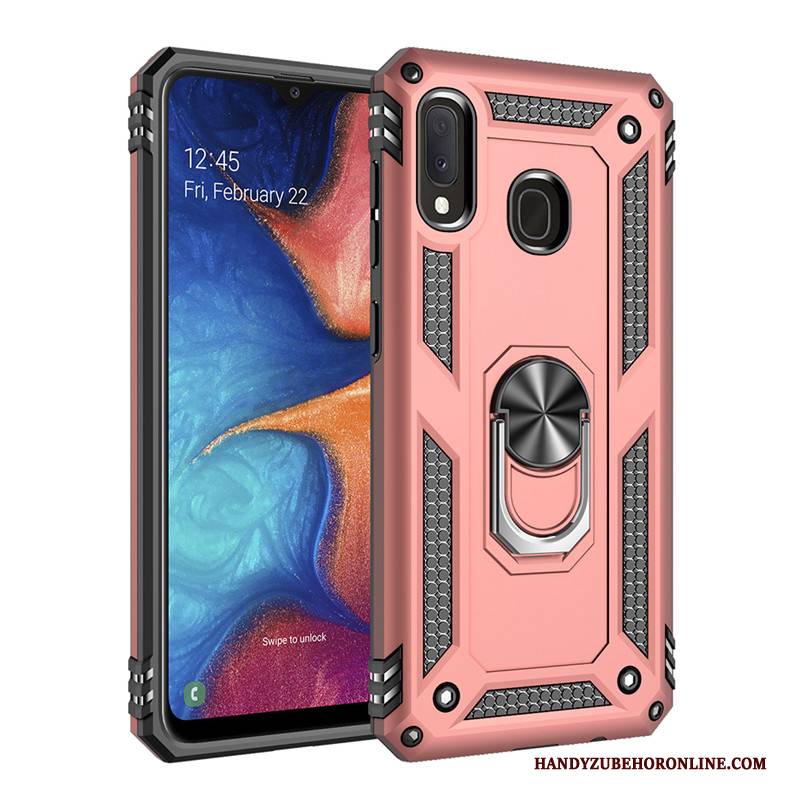 Hülle Samsung Galaxy A20e Silikon Weiß Ring, Case Samsung Galaxy A20e Taschen Schnalle High-end