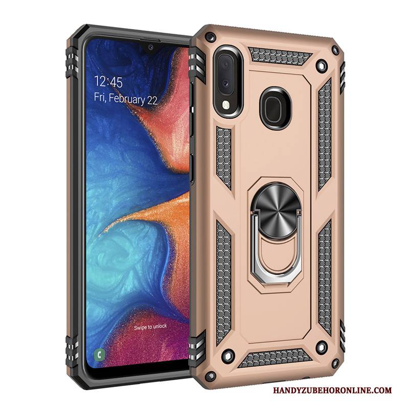 Hülle Samsung Galaxy A20e Silikon Weiß Ring, Case Samsung Galaxy A20e Taschen Schnalle High-end