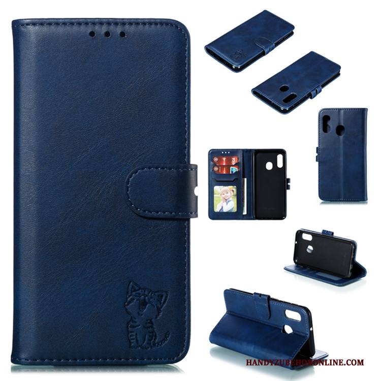 Hülle Samsung Galaxy A20e Taschen Gelb Handyhüllen, Case Samsung Galaxy A20e Folio Anti-sturz