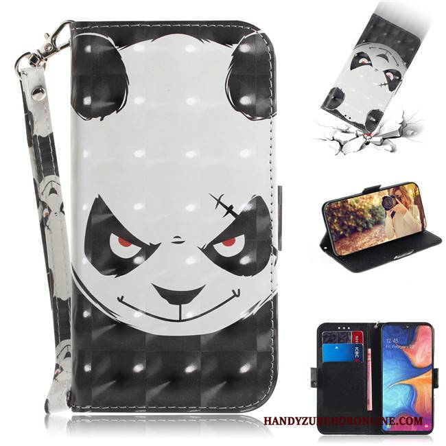 Hülle Samsung Galaxy A20e Taschen Handyhüllen Grün, Case Samsung Galaxy A20e Karikatur Anti-sturz